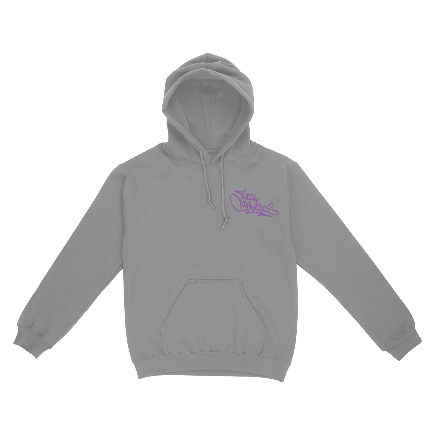 TICAL Athletics Distressed Pullover Hoodie Athletic Grey and Light Purple - Image 3