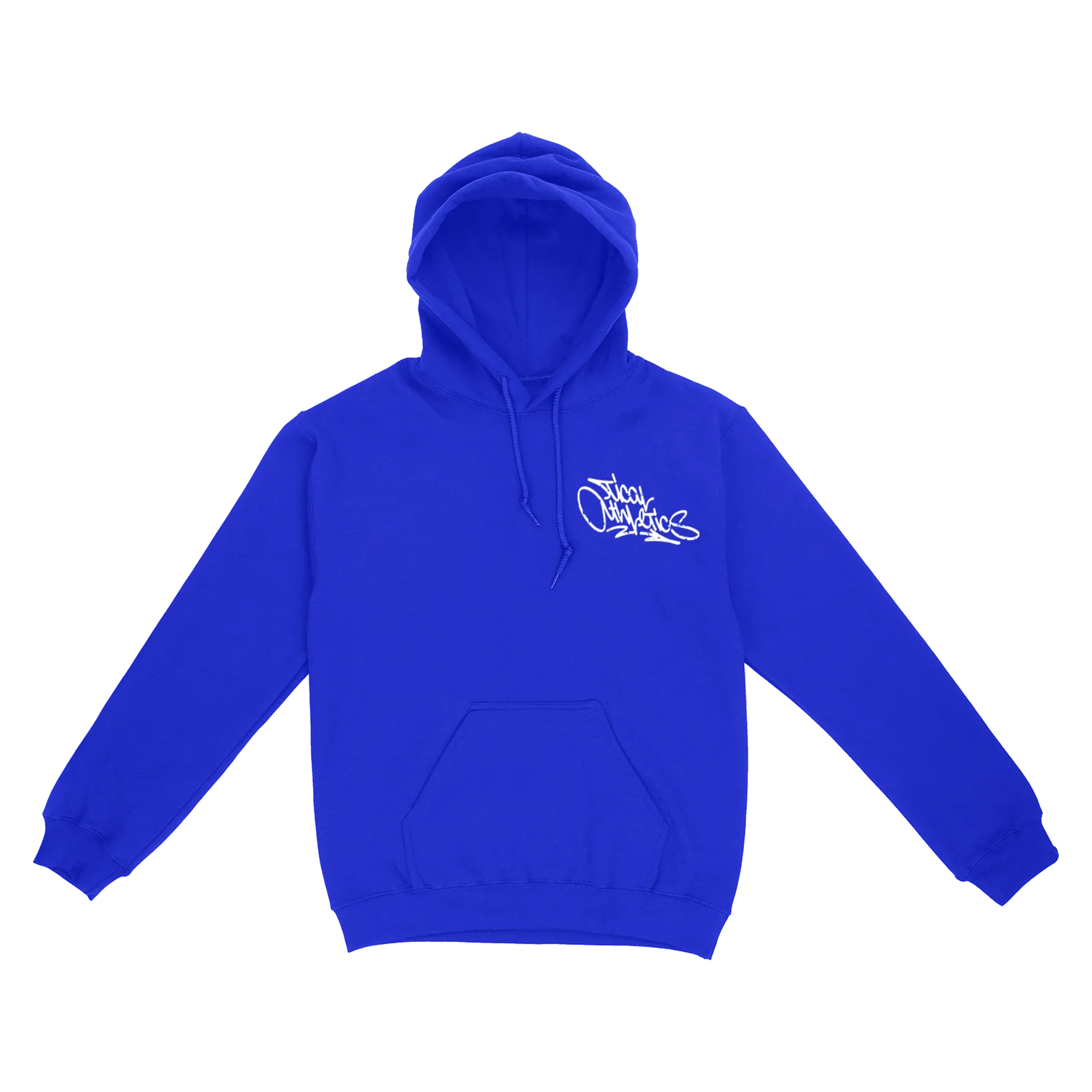 TICAL Athletics Distressed Pullover Hoodie Royal and White - Image 3