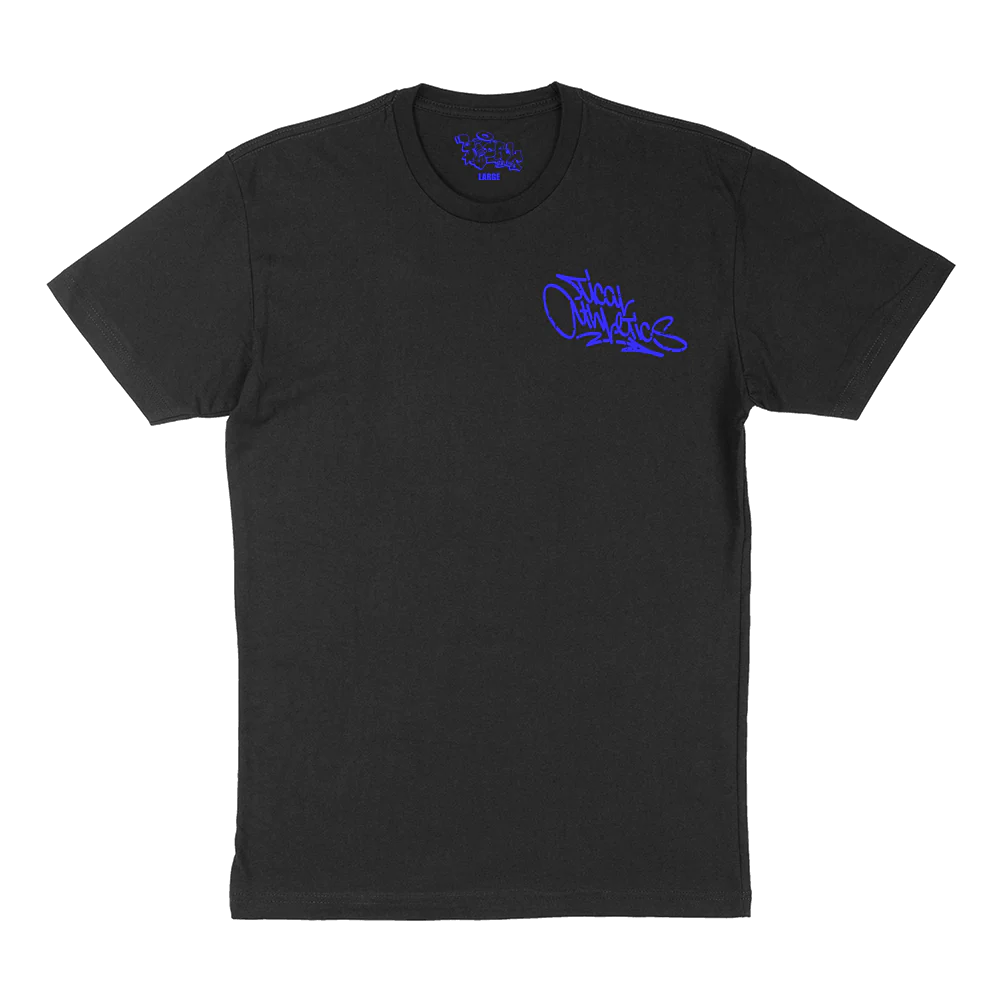 TICAL Athletics Distressed T Shirt Black and Royal