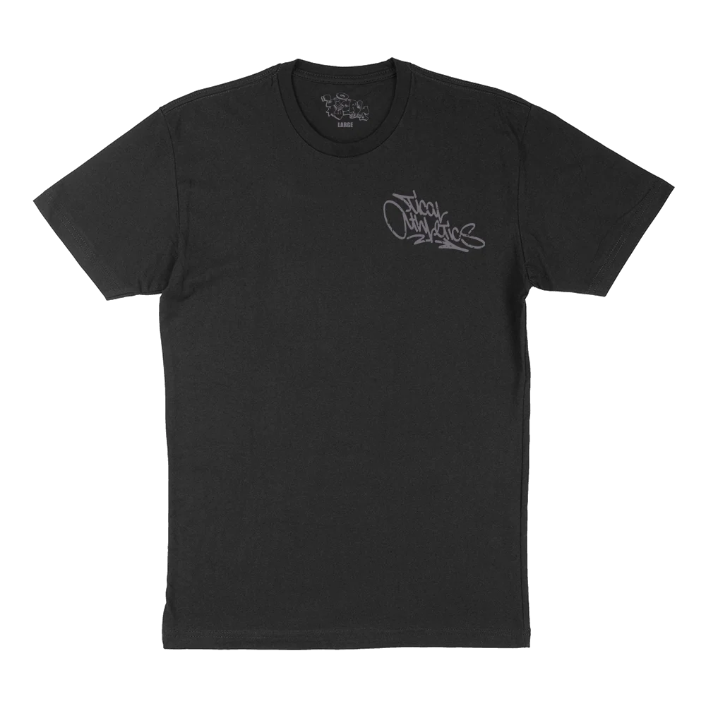 TICAL Athletics Distressed T Shirt Black and Gray